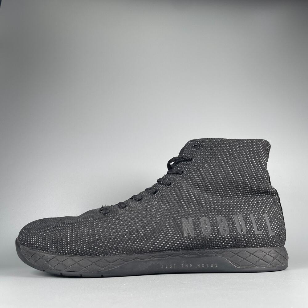 Nobull Outwork High-Top Men's Size 12.5 Black Athletic Training Shoe Sneaker EUC